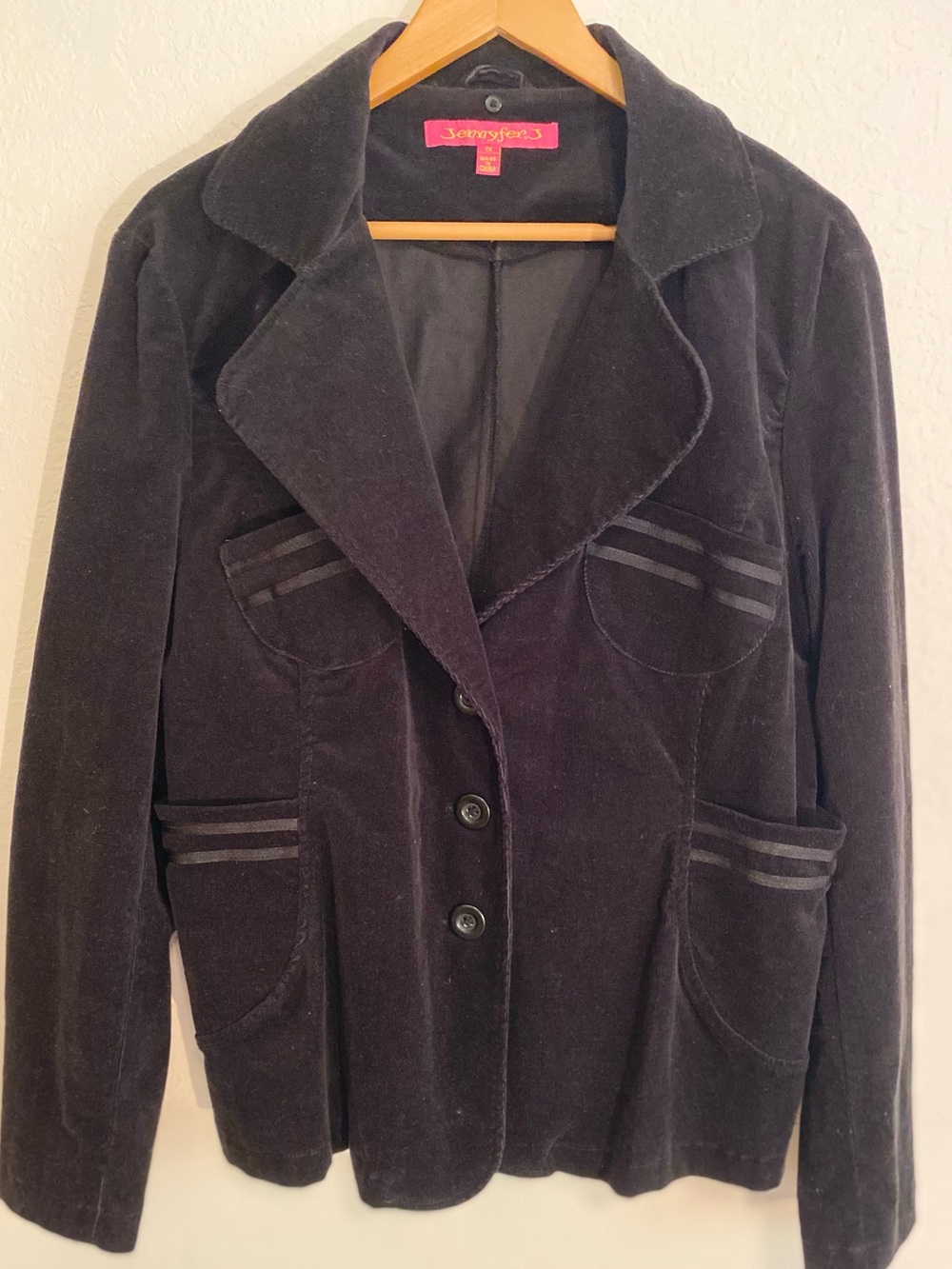 Vintage Y2K Jennyfer.J Utility Blazer Jacket Notch Lapel 90’s Streetwear 2X